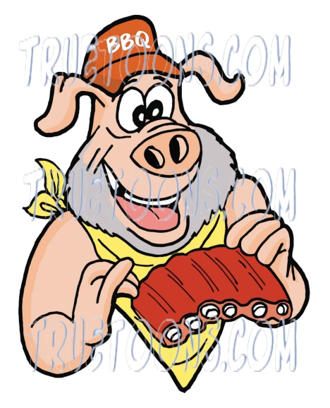 pig grilling clipart - photo #29